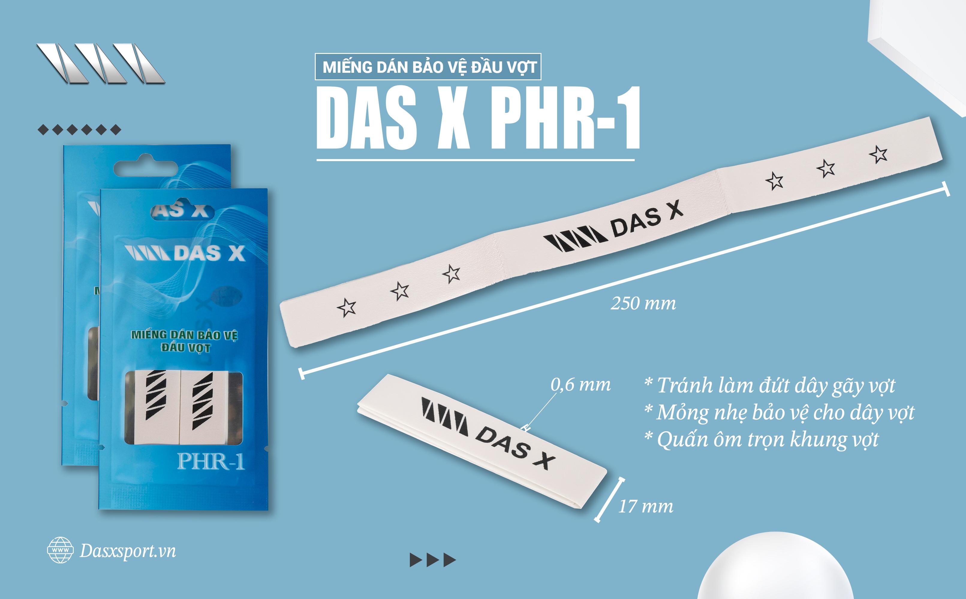 Miếng dán bảo vệ đầu vợt DAS X PHR-1