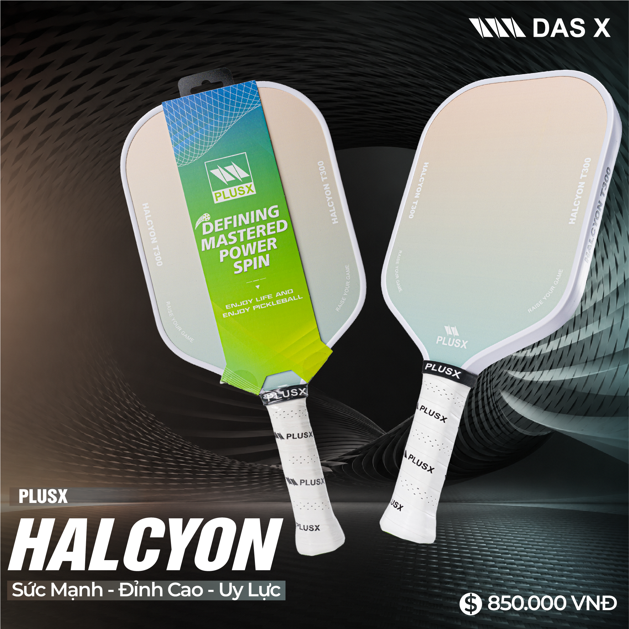 Vợt Pickleball PLUSX HALCYON - 16MM