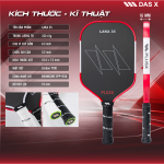 Vợt Pickleball PLUSX LAKA 35 - 16MM