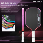 Vợt Pickleball PLUSX RIPTIDE IV - 14MM