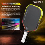 Vợt Pickleball PLUSX CHALLENGER 3 PRO - 16MM