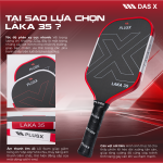 Vợt Pickleball PLUSX LAKA 35 - 16MM