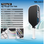 Vợt Pickleball PLUSX TIGER I - 14MM