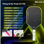Vợt Pickleball PLUSX BARRETT 01 - 16MM