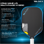 Vợt Pickleball PLUSX RAPIER - 16MM