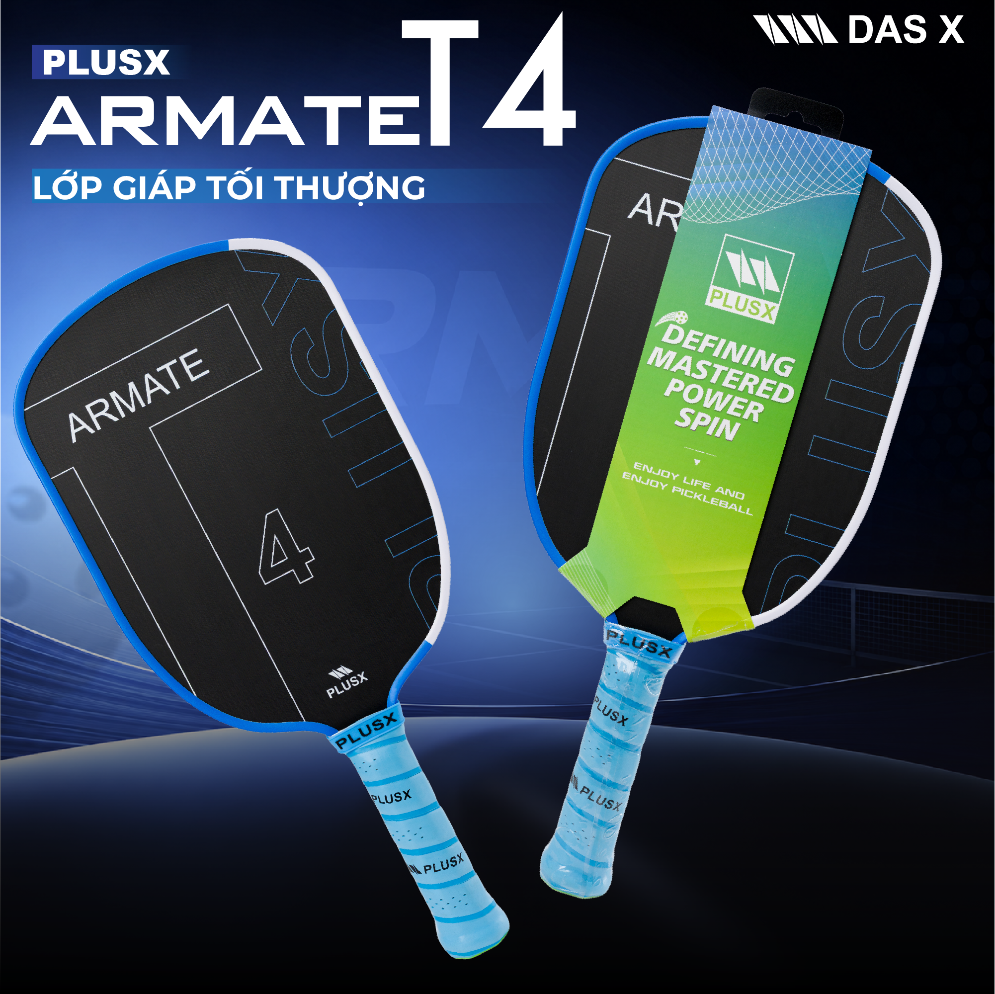 Vợt Pickleball PLUSX ARMATE T4 - 16MM