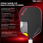 Vợt Pickleball PLUSX RAPIER - 16MM