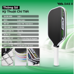 Vợt Pickleball PLUSX TIGER I - 14MM