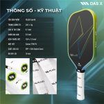 Vợt Pickleball PLUSX Uzii-4S - 16MM