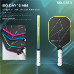 Vợt Pickleball PLUSX Uzii-4S - 16MM