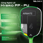 Vợt Pickleball PLUSX ARMATE T4 - 16MM