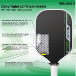 Vợt Pickleball PLUSX TIGER I - 14MM