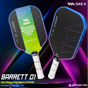 Vợt Pickleball PLUSX BARRETT 01 - 16MM