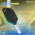 Vợt Pickleball PLUSX CHALLENGER 3 - 16MM