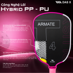 Vợt Pickleball PLUSX ARMATE T4 - 16MM