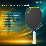 Vợt Pickleball PLUSX RAPIER - 16MM