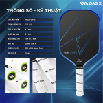 Vợt Pickleball PLUSX Uzii-4S - 16MM