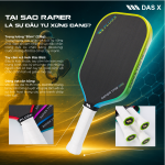 Vợt Pickleball PLUSX RAPIER - 16MM