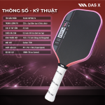 Vợt Pickleball PLUSX RIPTIDE IV - 16MM