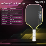 Vợt Pickleball PLUSX RIPTIDE IV - 14MM