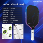 Vợt Pickleball PLUSX Uzii-4S - 16MM