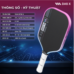 Vợt Pickleball PLUSX RIPTIDE IV - 16MM