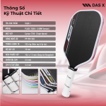 Vợt Pickleball PLUSX TIGER I - 16MM