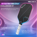 Vợt Pickleball PLUSX CHALLENGER 3 - 16MM