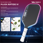 Vợt Pickleball PLUSX RIPTIDE IV - 16MM