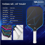 Vợt Pickleball PLUSX Uzii-4S - 14MM