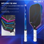 Vợt Pickleball PLUSX Uzii-4S - 16MM