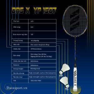 Vợt cầu lông DAS X YP-1507 đen xanh đồng
