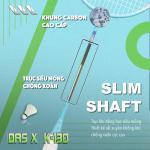 Vợt Cầu Lông DAS X K130 - Xanh biển lá lợt