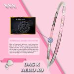 Vợt cầu lông DAS X AERO X9 - Trắng hồng phấn