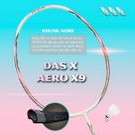 Vợt cầu lông DAS X AERO X9 - Trắng hồng phấn