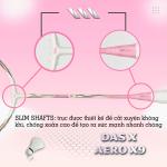 Vợt cầu lông DAS X AERO X9 - Trắng hồng phấn
