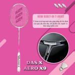 Vợt cầu lông DAS X AERO X9 - Trắng hồng