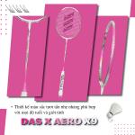 Vợt cầu lông DAS X AERO X9 - Trắng hồng
