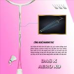 Vợt cầu lông DAS X AERO X9 - Trắng hồng