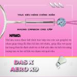 Vợt cầu lông DAS X AERO X9 - Trắng hồng