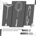 Vợt cầu lông DAS X AERO X9 - Trắng xám
