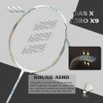 Vợt cầu lông DAS X AERO X9 - Trắng xám