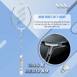 Vợt cầu lông DAS X AERO X9 - Trắng xanh