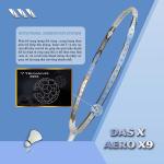 Vợt cầu lông DAS X AERO X9 - Trắng xanh