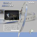 Vợt cầu lông DAS X AERO X9 - Trắng xanh