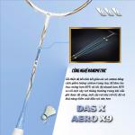 Vợt cầu lông DAS X AERO X9 - Trắng xanh