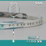 Vợt cầu lông DAS X AERO X9 - Trắng xanh ngọc