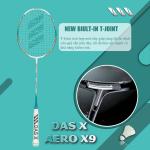 Vợt cầu lông DAS X AERO X9 - Trắng xanh ngọc