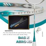 Vợt cầu lông DAS X AERO X9 - Trắng xanh ngọc