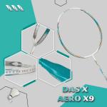 Vợt cầu lông DAS X AERO X9 - Trắng xanh ngọc